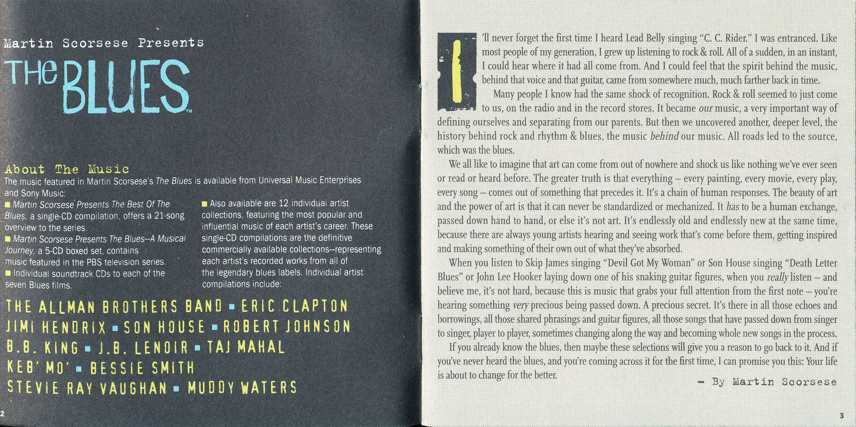 Eric Clapton Martin Scorsese presents The Blues : Booklet 2
